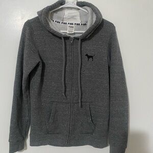 Victoria's Secret Pink Gray Zip-Up
